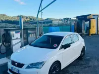 Usata Seat Leon 105 CV (77 kW) 2014 Bianco Berlina