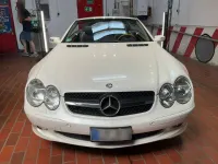 Usata Mercedes SL500 306 CV (225 kW) 2005 Bianco Cabrio