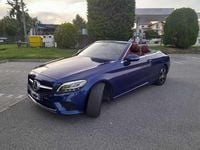 Usata Mercedes C220 Premium Plus 194 CV (142 kW) 2021 Blu/azzurro Cabrio