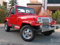 Usata Jeep Wrangler 103 CV (75 kW) 1991 Rosso SUV
