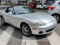 Usata Mazda MX5 110 CV (80 kW) 2003 Grigio metallizzato Cabrio