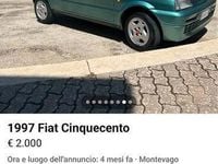 Usata Fiat Cinquecento 1995 Verde Utilitaria