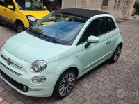 Usata Fiat 500C Lounge 69 CV (50 kW) 2017 Verde Cabrio