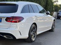 Usata Mercedes C300e AMG line 211 CV (155 kW) 2019 Bianco Station wagon