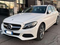 Usata Mercedes C200 136 CV (100 kW) 2017 Bianco Station wagon