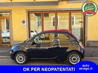 Usata Fiat 500C Lounge 86 CV (63 kW) 2011 Blu/azzurro Cabrio