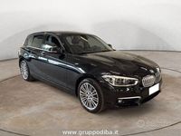 Usata BMW 116 Efficient Dynamics 116 CV (85 kW) 2019 Nero Utilitaria