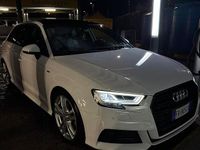 Usata Audi A3 S-Line 150 CV (110 kW) 2018 Bianco Berlina