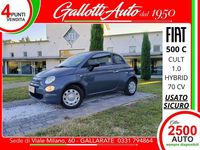 Usata Fiat 500 69 CV (50 kW) 2022 Grigio carrara/c. rossa Cabrio