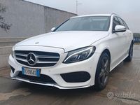 Usata Mercedes C220 AMG 170 CV (125 kW) 2016 Bianco Station wagon