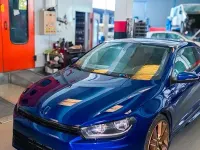 Usata VW Scirocco 122 CV (89 kW) 2015 Blu Coupé