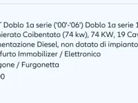 Usata Fiat Doblò 101 CV (74 kW) 2002 Monovolume