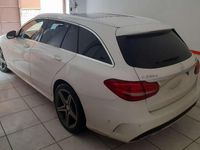 Usata Mercedes C220 AMG 170 CV (125 kW) 2016 Bianco Station wagon