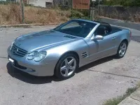 Usata Mercedes SL350 245 CV (180 kW) 2004 Grigio Cabrio