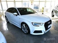 Usata Audi A3 S-Line 115 CV (84 kW) 2020 Bianco Berlina
