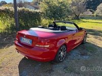 Usata BMW 118 Cabriolet Efficient Dynamics 143 CV (105 kW) 2009 Rosso Cabrio