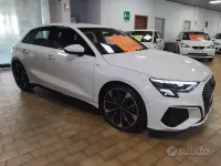 Usata Audi A3 S-Line 200 CV (147 kW) 2022 Bianco ibis / pastello Berlina