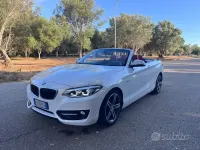 Usata BMW 220 Sport Line 190 CV (139 kW) 2015 Bianco Cabrio