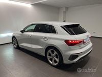 Usata Audi A3 S-Line 150 CV (110 kW) 2024 Bianco ghiaccio metallizzato Berlina