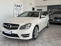 Usata Mercedes C220 170 CV (125 kW) 2012 Bianco Coupé