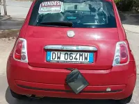 Usata Fiat 500 Pop 75 CV (55 kW) 2009 Rosso Cabrio