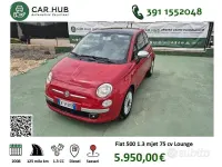 Usata Fiat 500 Lounge 75 CV (55 kW) 2008 Rosso Berlina