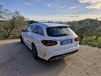 Usata Mercedes C220 AMG line 194 CV (142 kW) 2019 Bianco Station wagon