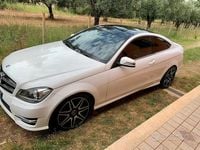 Usata Mercedes C250 Avantgarde 204 CV (150 kW) 2012 Bianco Coupé