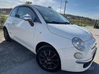 Usata Fiat 500 75 CV (55 kW) 2009 Bianco Cabrio
