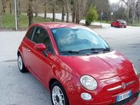 Usata Fiat 500 Lounge 75 CV (55 kW) 2009 Rosso Cabrio