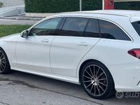 Usata Mercedes C220 AMG 170 CV (125 kW) 2016 Bianco Berlina