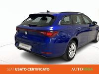 Usata Seat Leon Business 150 CV (110 kW) 2021 Blu / pastello Station wagon