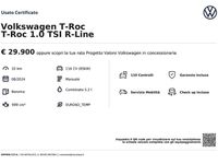 Usata VW T-Roc R-line 116 CV (85 kW) 2024 Argento SUV