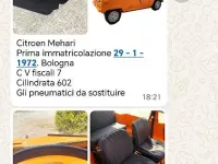 Usata Citroën Méhari 1970 Arancione Cabrio