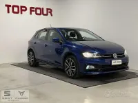 Usata VW Polo R-line 95 CV (69 kW) 2019 Blu Utilitaria