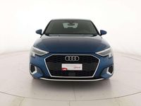 Usata Audi A3 Advanced 131 CV (96 kW) 2021 Blu atollo metallizzato Berlina