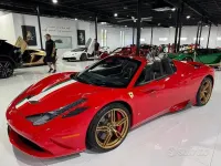 Usata Ferrari 458 605 CV (444 kW) 2015 Rosso Cabrio