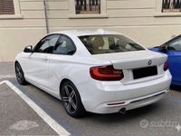 Usata BMW 218 Sport Line 150 CV (110 kW) 2017 Bianco Coupé