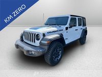 Nuova Jeep Wrangler Unlimited Rubicon 380 CV (279 kW) 2025 Biancoselleria premium pelle nera con logo rubicon SUV