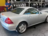 Usata Mercedes SLK200 163 CV (119 kW) 2002 Grigio Cabrio