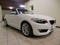 Usata BMW 218 Advantage 150 CV (110 kW) 2016 Bianco perla metallizzato Cabrio