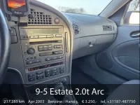 Usata Saab 9-5 150 CV (110 kW) 2003 Grigio Station wagon