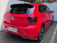 Usata VW Polo R-line 95 CV (69 kW) 2019 Rosso Berlina