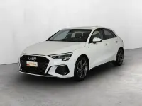 Usata Audi A3 Sportback g-tron S-Line 131 CV (96 kW) 2021 Bianco ghiaccio metallizzato Utilitaria