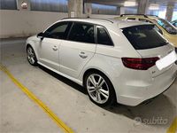 Usata Audi A3 S-Line 150 CV (110 kW) 2015 Bianco Berlina