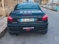 Usata Peugeot 206 CC 109 CV (80 kW) 2002 Nero Cabrio