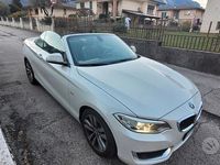 Usata BMW 220 Luxury Line 190 CV (139 kW) 2016 Bianco Cabrio