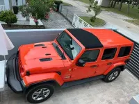 Usata Jeep Wrangler Sahara 200 CV (147 kW) 2018 Arancione SUV