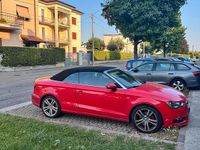 Usata Audi A3 Cabriolet S-Line 180 CV (132 kW) 2015 Rosso Cabrio