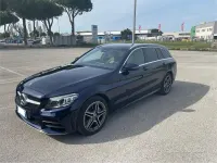 Usata Mercedes C220 AMG 170 CV (125 kW) 2019 Blu Station wagon